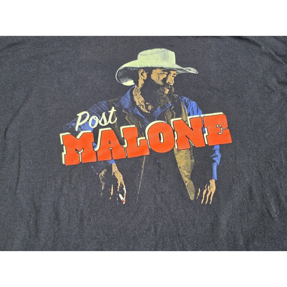 Posty Co. Post Malone Men's Black XXXL 3XL Black T-Shirt 100% Cotton NWOT